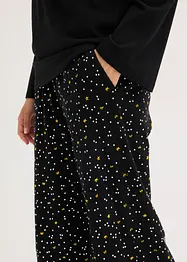 Pyjama aus reiner Baumwolle mit Glitzerdruck, bonprix