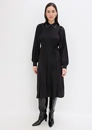 Midikleid mit Perlen Applikation, bonprix