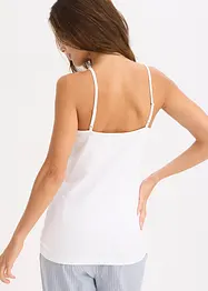 Unterhemd mit Bio-Baumwolle und Spitze (2er Pack), bonprix