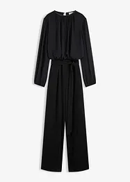 Jumpsuit mit Chiffon und Glitzer, bonprix