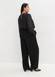 Jumpsuit mit Chiffon und Glitzer, bonprix
