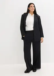 Pantalon en jersey milano avec taille élastiquée et strass, bonprix