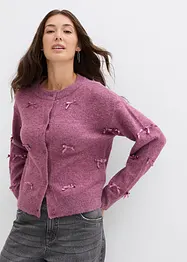 Feinstrickjacke mit Schleifen, bonprix