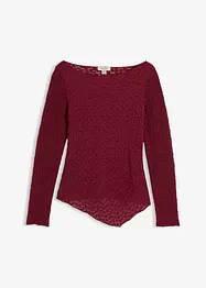 T-shirt manches longues en dentelle, bonprix