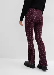 Ausgestellte Leggings aus softem Samt, bonprix