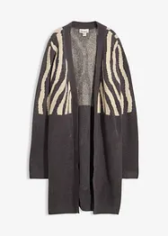 Strickmantel mit Zebra Druck, bonprix