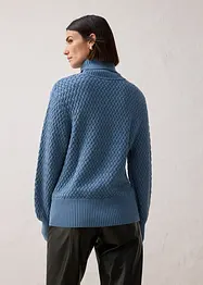 Rollkragenpullover mit Merinowolle, bonprix