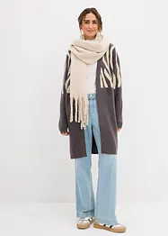 Strickmantel mit Zebra Druck, bonprix