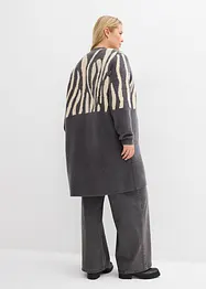 Strickmantel mit Zebra Druck, bonprix