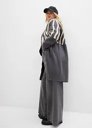 Strickmantel mit Zebra Druck, bonprix