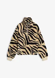 Oversize-Pullover aus Teddyfleece, bonprix