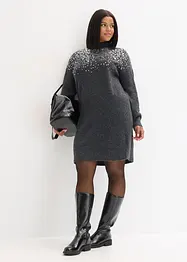 Robe en maille à sequins, bonprix