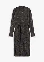 Robe en maille à sequins, bonprix