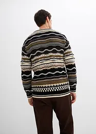 Grobstrick-Pullover aus reiner Baumwolle, bonprix