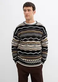 Grobstrick-Pullover aus reiner Baumwolle, bonprix