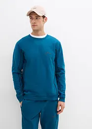 Sweatshirt mit Kontrastdetails aus reiner Baumwolle, bonprix