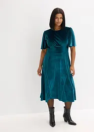 Midikleid aus softem Samt, bonprix