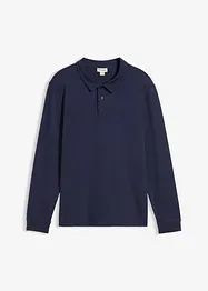 Langarm-Poloshirt aus reiner Bio-Baumwolle, bonprix