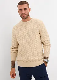 Feinstrickpullover mit Strukturmuster, bonprix