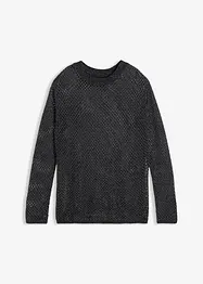 Ajour-Pullover mit Glitzergarn, bonprix
