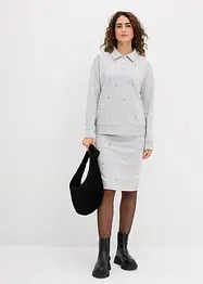 Sweatrock mit Nieten, bonprix