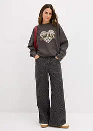 Oversize-Sweatshirt aus Baumwoll-Mix, bonprix
