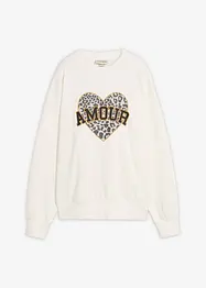 Oversize-Sweatshirt aus Baumwoll-Mix, bonprix