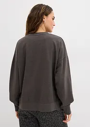 Oversize-Sweatshirt aus Baumwoll-Mix, bonprix