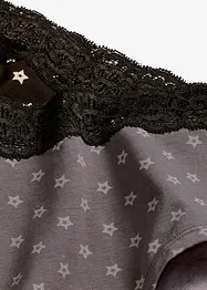 Maxipanty mit Spitze mit Bio-Baumwolle (4er Pack), bonprix