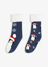 Kuschelsocken mit Teddyfutter (2er pack), bonprix