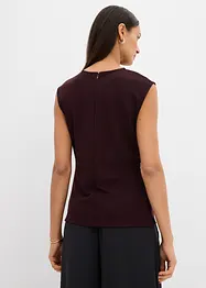 Top à boucle décorative en crêpe, bonprix