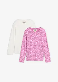 Langarmshirt aus reiner Bio-Baumwolle (3er Pack), bonprix