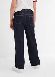 Wide-Leg Thermojeans mit Jerseyfutter Mid Waist, bonprix