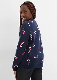 Feinstrickpullover mit Weihnachtsmotiv, bonprix