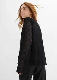 Langarmshirt aus Spitze, bonprix