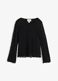 Langarmshirt aus Spitze, bonprix
