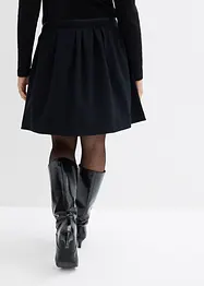 Jupe plissée en viscose mélangée légèrement brillante, bonprix