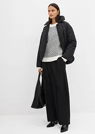 Grobstrick-Pullover mit Wollanteil, bonprix