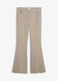 Pantalon flare fluide en viscose mélangée, bonprix