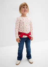 Langarmshirt aus elastischem Bio-Baumwoll-Mix, bonprix