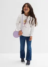 Langarmshirt aus elastischem Bio-Baumwoll-Mix (2er Pack), bonprix