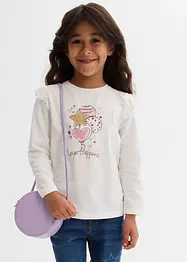 Langarmshirt aus elastischem Bio-Baumwoll-Mix (2er Pack), bonprix