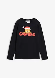 Langarmshirt Garfield mit Weihnachtsmotiv aus reiner Baumwolle, Garfield