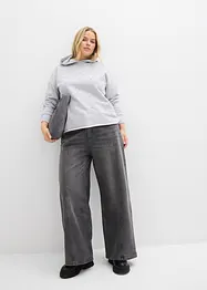 Oversize Hoodie mit Ziersteinen, bonprix