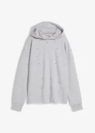 Oversize Hoodie mit Ziersteinen, bonprix