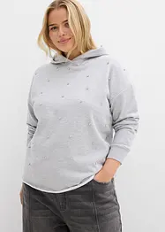 Oversize Hoodie mit Ziersteinen, bonprix