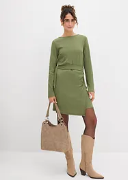 Robe en jersey crêpe, bonprix