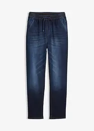Thermo Regular Fit Schlupfjeans mit Jerseyfutter, Straight, bonprix
