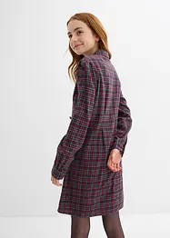 Hemdblusenkleid aus Flanell, bonprix
