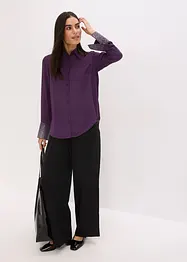 Hemdbluse  mit Glitzersteinchen, bonprix